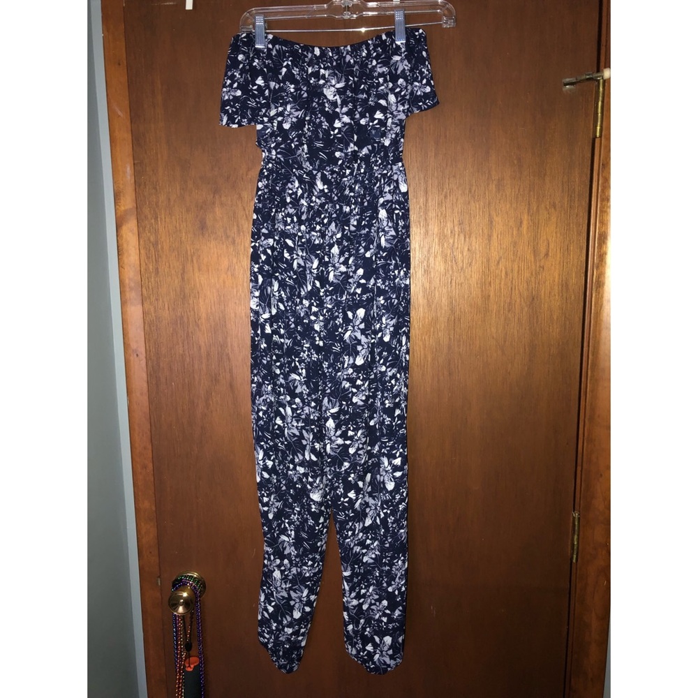 Floral strapless romper - Picture 1 of 2
